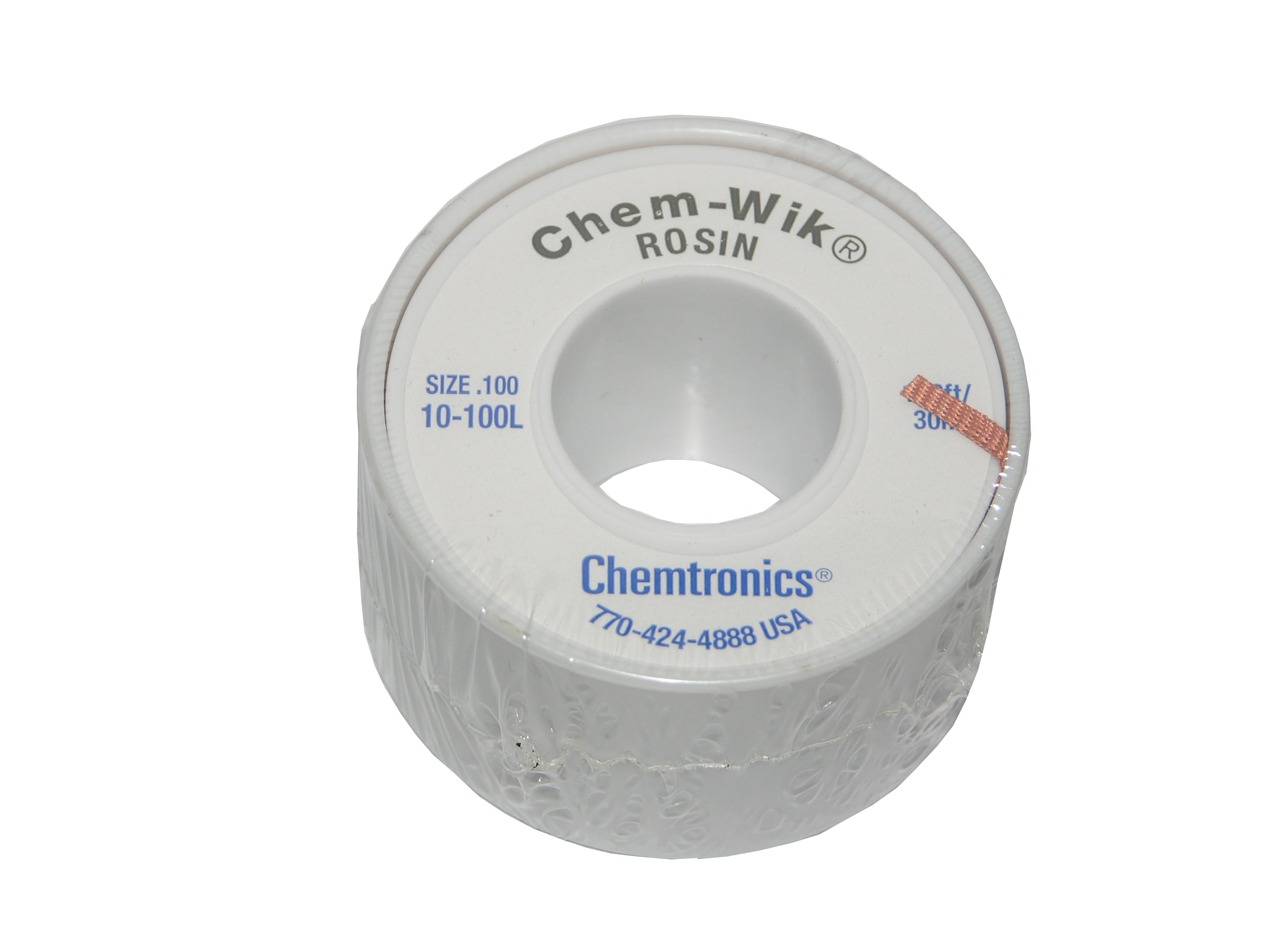 Chemtronics, Chemtronics 10-100L, 100' Solder Wic Braid For Solder Removal from Circuits