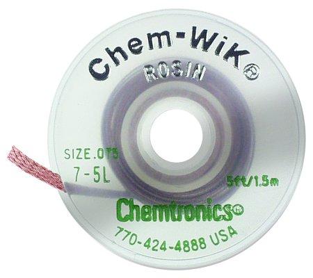 Chemtronics, Chemtronics 5-50L, Chem-Wik Rosin 0.050"/1.3mm-yellow, 50'