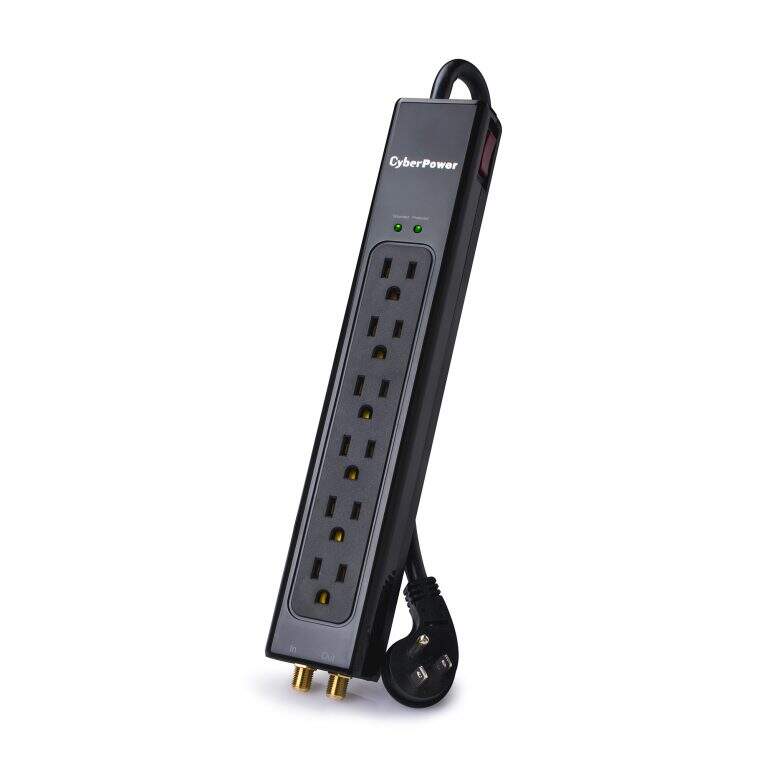 Cyber Power, Cyber Power HT604C, surge strip, 6 outlet, 4' cord, 900J