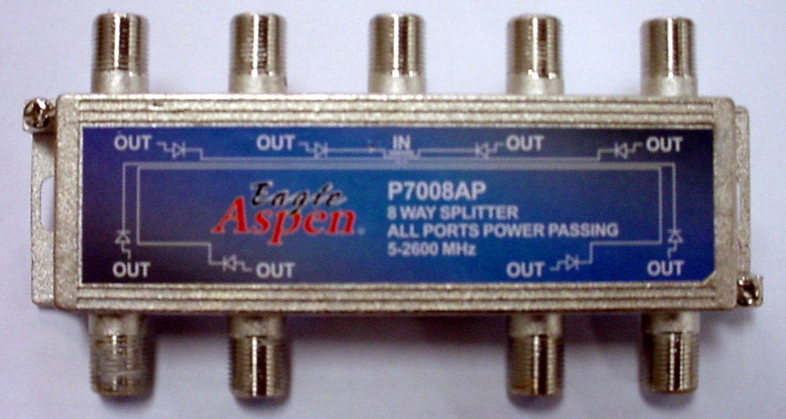 Eagle Aspen, Eagle Aspen P7008AP, 8 WAY SPLITTER, 5 MHz-2.6 GHz (500313)