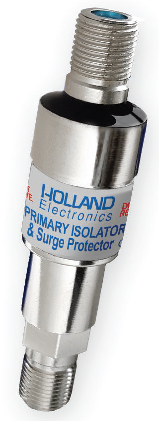 Holland, Holland CPI-WHP, Coaxial Cable Isolator with Spike Protection