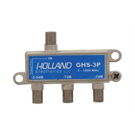 Holland, Holland GHS-3P, 3-Way Splitter, (5-1000 MHz) Solder