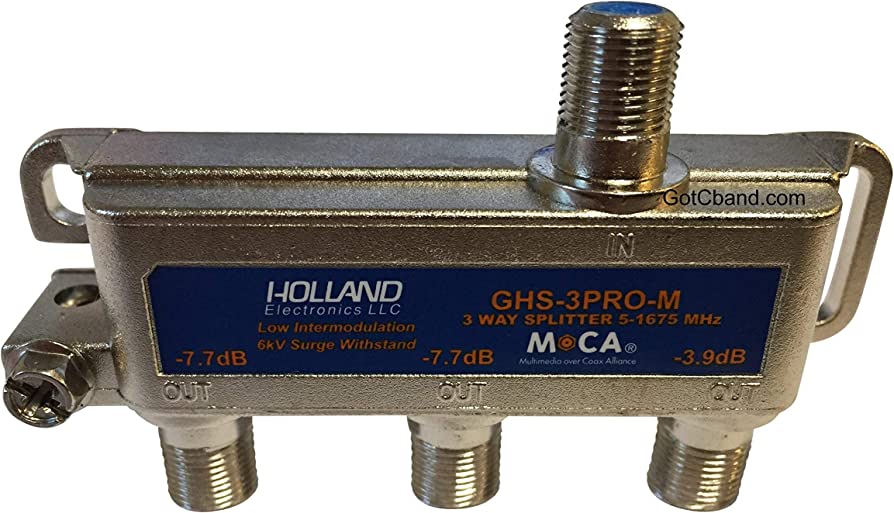 Holland, Holland GHS-3PRO-M, 3 WAY SPLITTER, MoCA, 5-1675 MHz