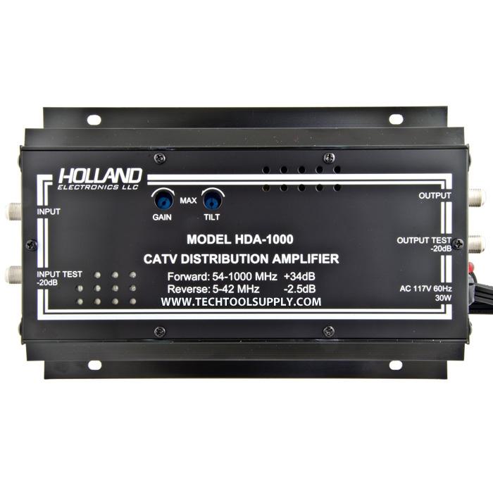 Holland, Holland HDA-1000, distribution amplifier, 36dB gain, reverse channel