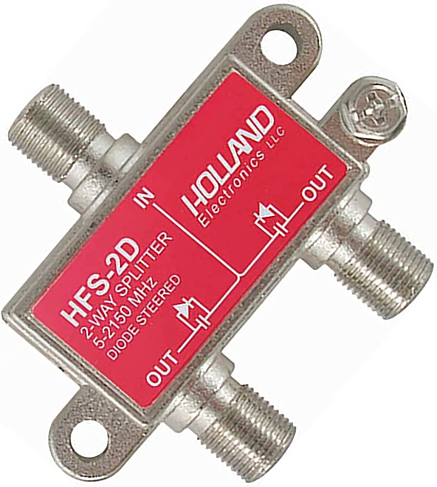 Holland, Holland HFS-2D 2-Way Splitter, (5-2050 Mhz), Diode