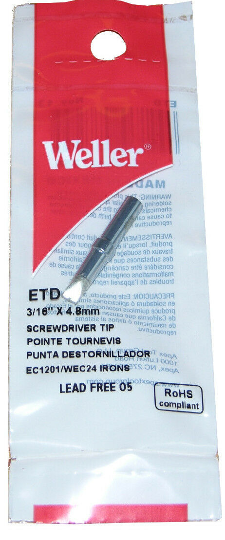 Weller, Original Weller ETD Solder Soldering Tip fits Stations WES51, WESD51, WESD51D, WE1010NA