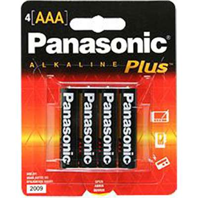 Panasonic Battery, Panasonic Battery AM4-BP4, AAA Alkaline Battery 4 PAK (AM-4PA/4B) Carded Blister 4 Pack