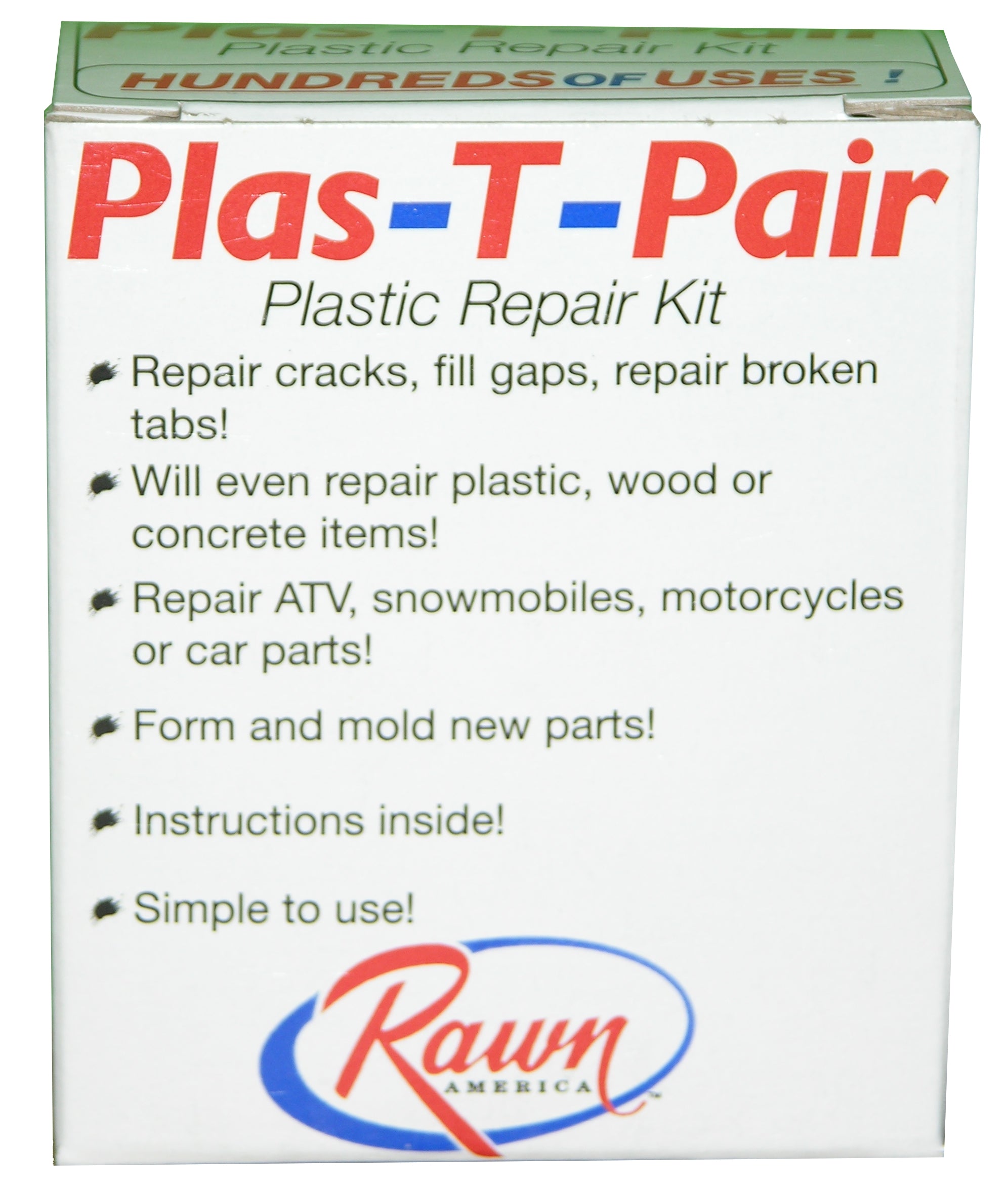 Rawn Chemicals, Rawn 35105, Plas-T-Pair Plastic Repair Kit, Mold Parts, Fix Gaps/Holes/Leaks