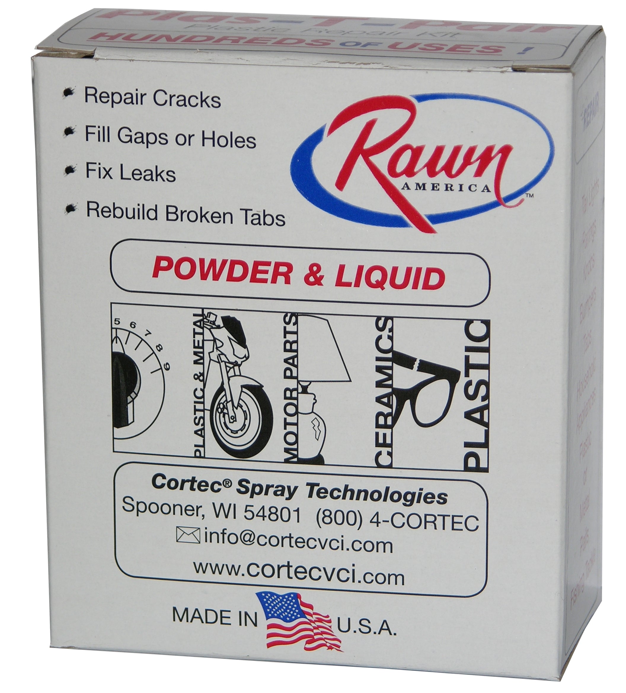 Rawn, Rawn 35175, Plas-T-Pair Plastic Repair Kit, Mold Parts, Fix Gaps/Holes/Leaks