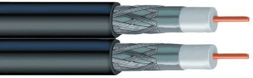 Vextra, Vextra V2621-500, dual RG-6 coax, solid copper, 500' spool