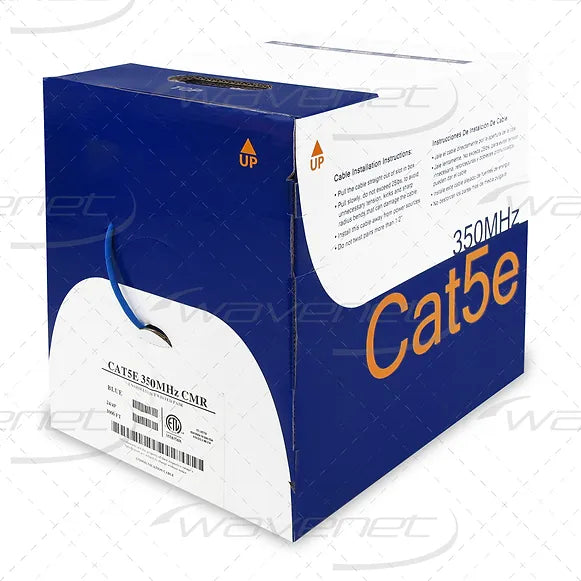 Wavenet, Wavenet CAT5EB, CAT 5E cable, 1000 ft feeder box, blue